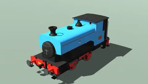 Andrew Barclay saddle tank in sky blue