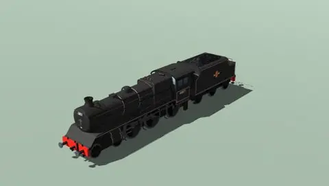 BR Black Five locomotive in lined black