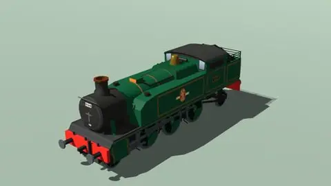 GWR Prairie tank locomotive in lined green
